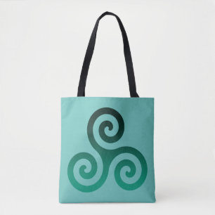 Tote Bag Menthe verte Triskele