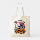 Tote Bag Meow-Loween - Cute Halloween Conception Chat (Dos)