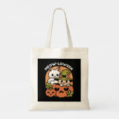Tote Bag Meow-Loween - Festive Halloween Conception de chat (Dos)