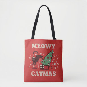 Tote Bag Meowy Catmas