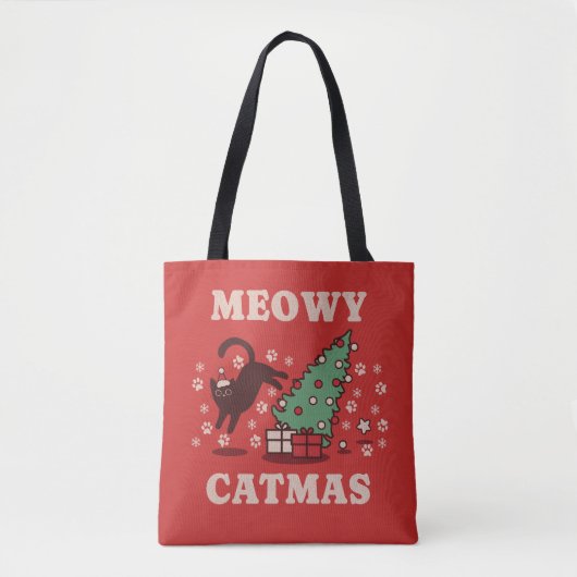 Tote Bag Meowy Catmas (Devant)