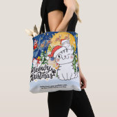 Tote Bag Meowy Christmas (De près)