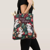 Tote Bag Meowy Christmas - (De près)