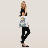 Tote Bag Meowy kitty Christmas (Sur le modèle)