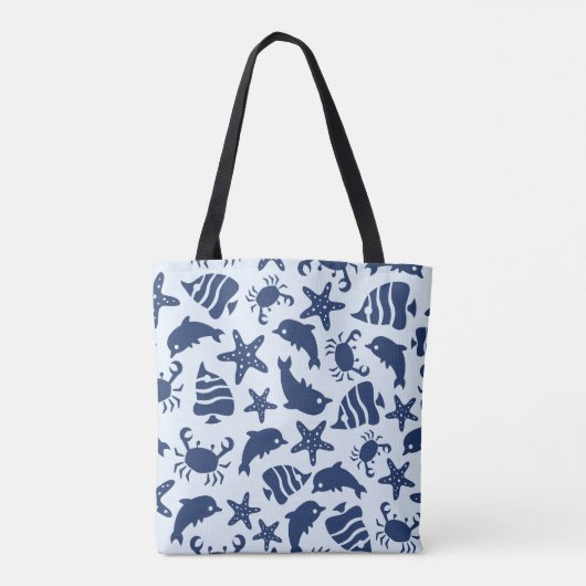 Tote Bag Mer bleue (Dos)
