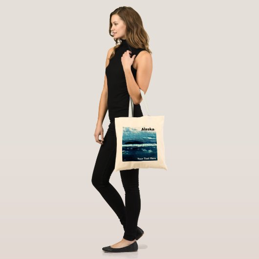 Tote Bag Mer bleue froide (Devant (modèle))