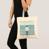 Tote Bag Mer de Sérénité (Version Masculine) (Devant (produit))