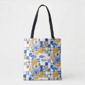 Tote Bag Mer et tuiles (Devant)