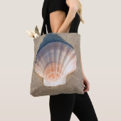 Tote Bag Mer Shell s'étendant sur la plage sablonneuse (De près)