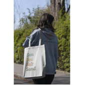 Tote Bag Mer Soleil Sable Citron Palette Été