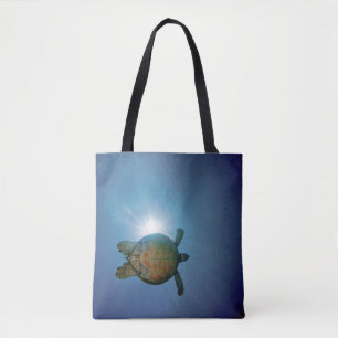 Tote Bag Mer sous-marine de Turtle  Andaman, Thaïlande