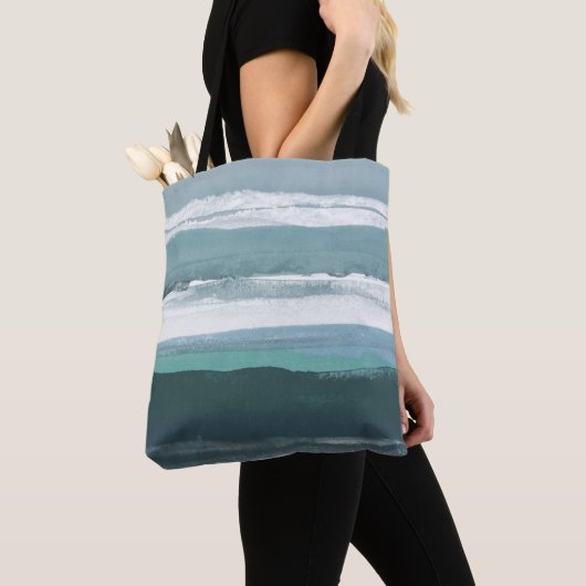Tote Bag Mer turquoise (De près)
