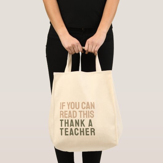 Tote Bag Merci À Un Professeur Appréciation (Devant (produit))