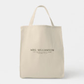 Tote Bag Merci À Un Professeur Appréciation (Dos)