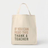 Tote Bag Merci À Un Professeur Appréciation (Devant)