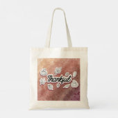 Tote Bag Merci autocollants d'aquarelle d'automne (Dos)