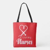 Tote Bag Merci aux infirmières (Dos)