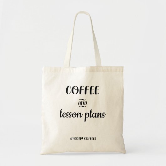 Tote Bag merci cadeau de l'enseignant|café de l'enseignant (Devant)
