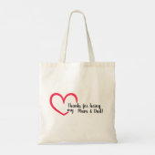 Tote Bag Merci Coeur Design | (Dos)