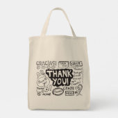 Tote Bag Merci Dans Différentes Langues (Dos)