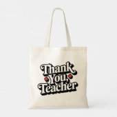 Tote Bag Merci d'appréciation de l'enseignant (Dos)