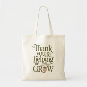 Tote Bag Merci de m'avoir aidé à grandir Citation pour Ense