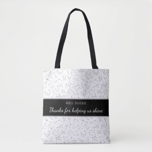 Tote Bag Merci De Nous Aider Shine Teacher Fourre-tout (Devant)