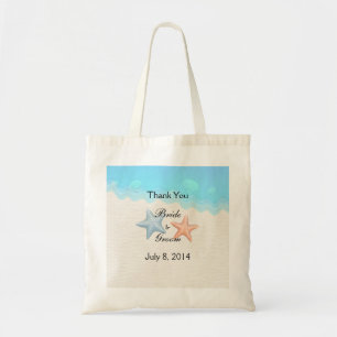 Tote Bag Merci de plage de coquillages