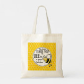 Tote Bag Merci d'être un excellent professeur miel abeille (Dos)