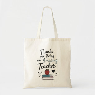 Tote Bag Merci d'être un professeur incroyable