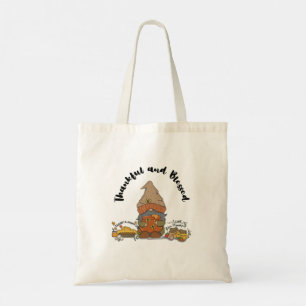 Tote Bag "Merci et béni" Gnome avec du miel et de la tarte