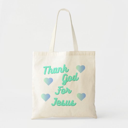 Tote Bag Merci pour Jésus (Devant)