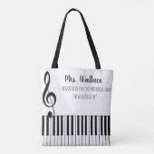 Tote Bag Merci pour tout ce que vous faites professeur de p (Dos)