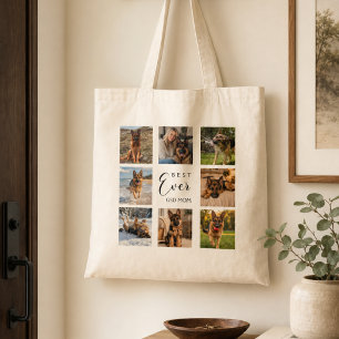 Tote Bag Mère berger allemand chienne maman photo collage