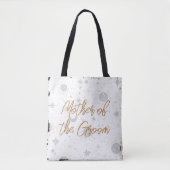 Tote Bag Mère céleste noire et dorée du marié (Devant)