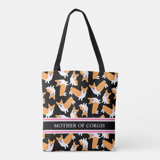 Tote Bag Mère de Corgis (Dos)
