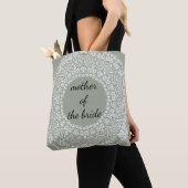 Tote Bag Mère de dentelle de mandala du remous de mariage (De près)