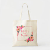 Tote Bag Mère de la chambre Rustique rose floral aquarelle (Devant)