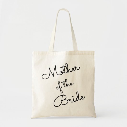 Tote Bag Mère de la jeune mariée Fourre-tout, cursive (Devant)