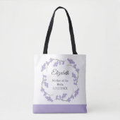 Tote Bag Mère de la mariée Lavande fleurie Lavande (Devant)