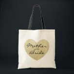 Tote Bag Mère de la mariée Personnaliser du coeur d'or<br><div class="desc">Découvrez plus de 100 styles populaires de sacs fourre-tout mariages de la collection "Sacs fourre-tout Mariages" de ma boutique !</div>