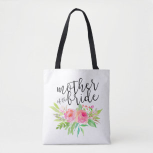 Tote Bag mère de la mariée rose floral