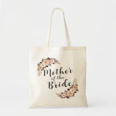 Tote Bag Mère de la Mariée rustique boho floral (Devant)