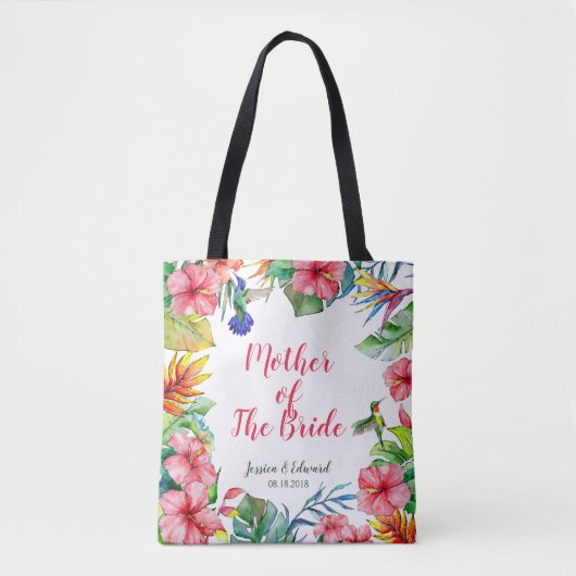 Tote Bag Mère de la mariée Tropical Hawaiian Mariage (Devant)