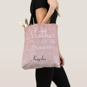 Tote Bag Mère De Mariage Élégante Rose Vive De La Salle