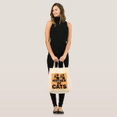TOTE BAG MÈRE DES CHATS, CHAT MOM TOTES (Devant (modèle))