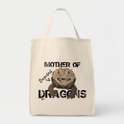 Tote Bag "Mère des dragons barbus" Fourre-tout (Devant)
