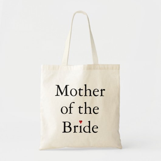 Tote Bag Mère du coeur rouge de la mariée (Devant)