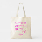 Tote Bag Mère Du Mariage De Mariée Rose Purple Floral (Dos)