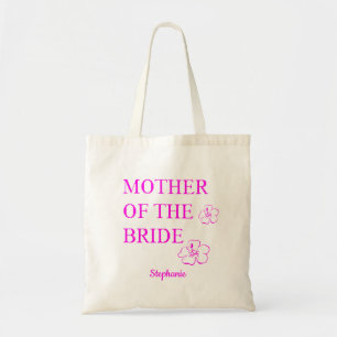 Tote Bag Mère Du Mariage De Mariée Rose Purple Floral